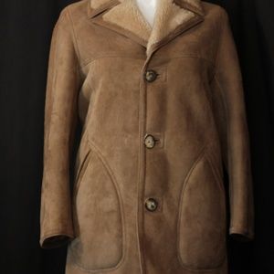 Abercrombie & Fitch Sheepskin Coat Jacket Size 40